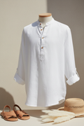 Camisa Lino Hombre Manga Larga
